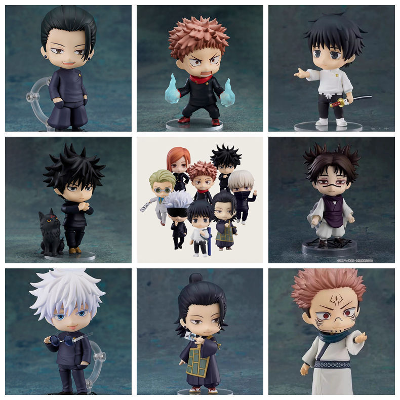 Q‑style Clay Figure Jujutsu Kaisen 1479# Yuji Itadori 1506# Megumi Fushiguro Boxed Figure