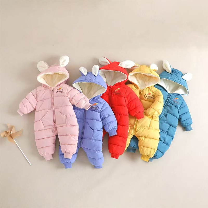 Baby and toddler outerwear Autumn winter baby feathers cotton crawlers newborn baby bags with a thick sleeping bag