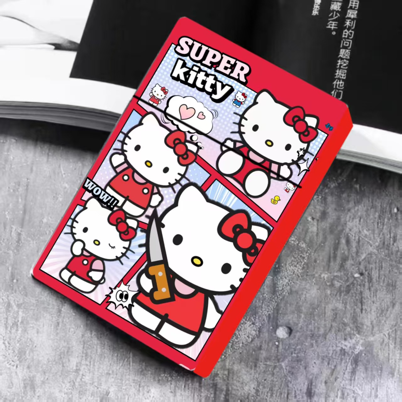 20 cigarettes thick tobacco boxes creative three-litre cartoon ABS material tobacco boxes cardboard receiving boxes foreign trade source