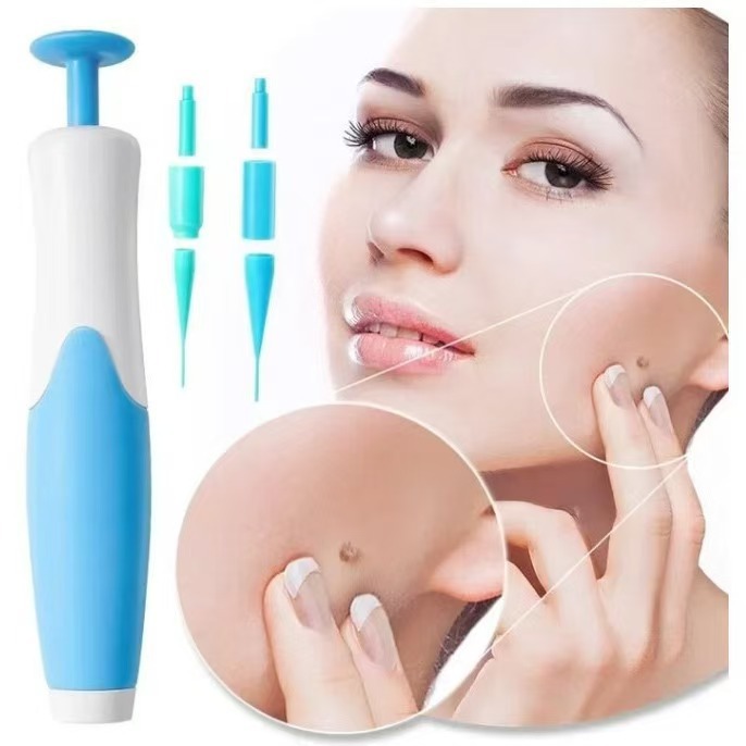 Blue box with skin tag removal tool
