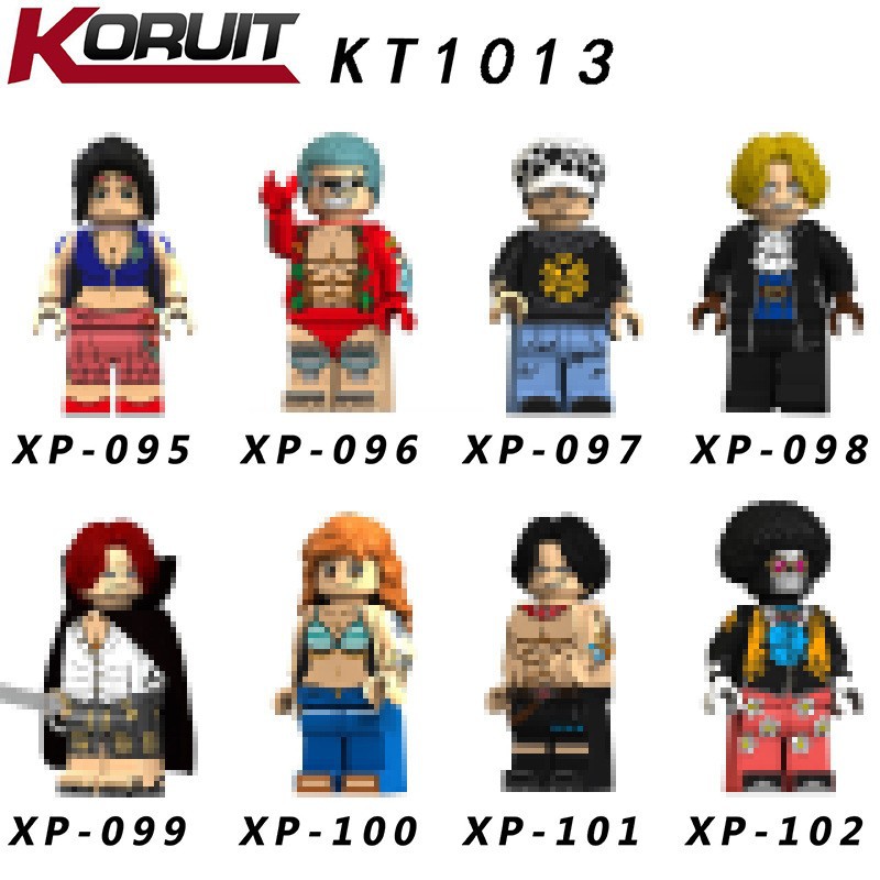 Kerui KT1013 anime minifigure assembly children’s toys—mixed batch foreign-trade building blocks XP095–102