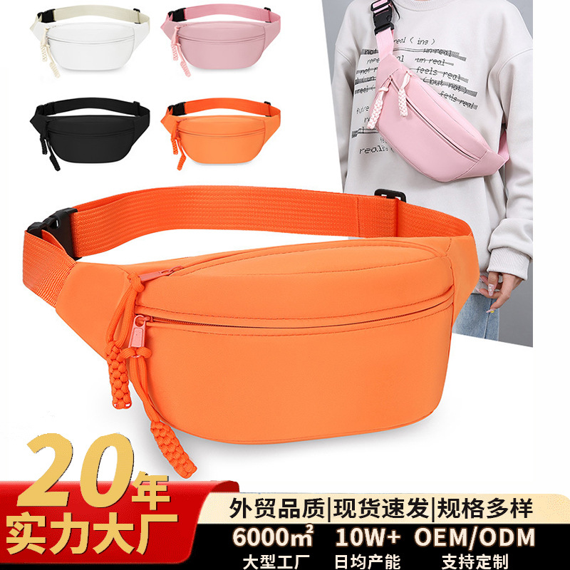Nylon leisure brief fashion 2026 new sports handbags for men and women commuting outdoors with a single shoulder backpack