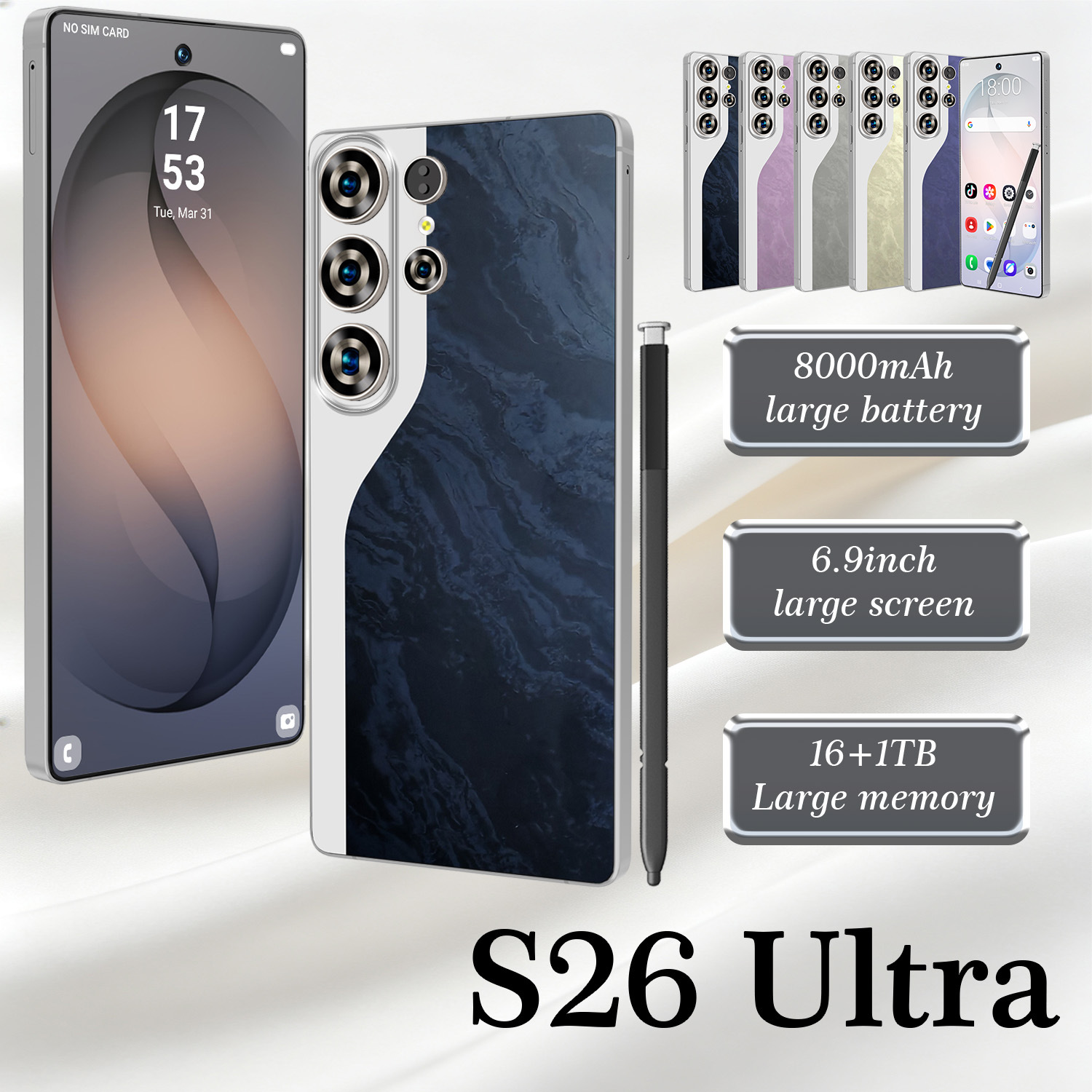 Cugo cross-border smartphone S26 Ultra 4G network 6.6 inches 3+16 eight core TK TEMU explosion