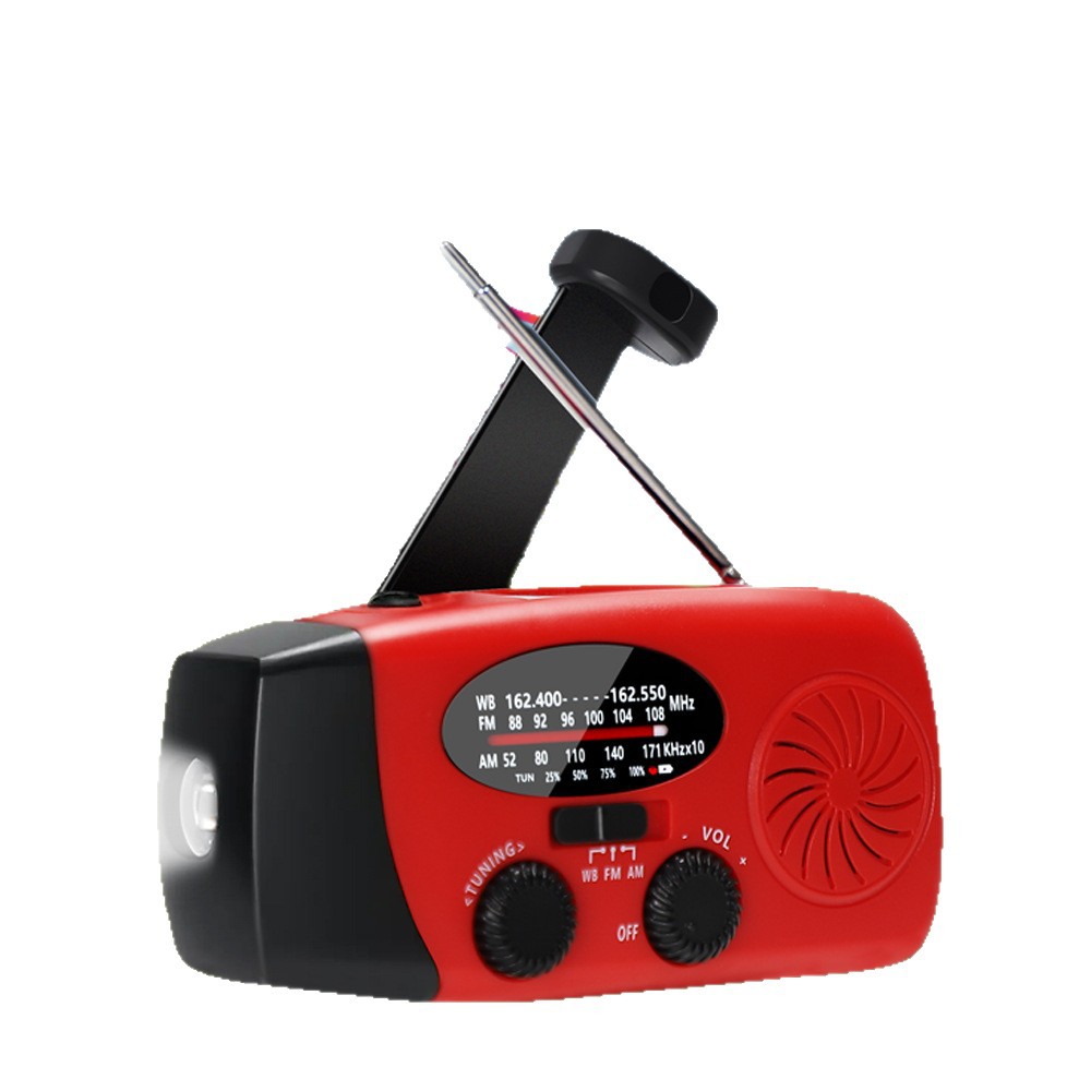 Amazon Best-Seller: Hand-Crank Solar Radio, Waterproof and Drop-Resistant, FM/AM/NOAA Weather Radio