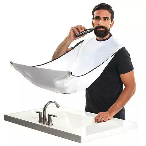 Cross-border best seller shaving apron men shaving beard apron suction cups shaving beard apron shaving beard patterned apron