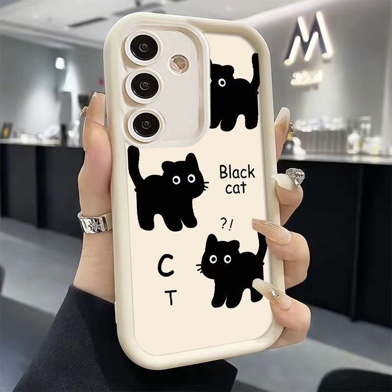 Personality three kittens for the Samsung A55/A16 phone case and the Samsung S24/ULTRA/S21/S23/