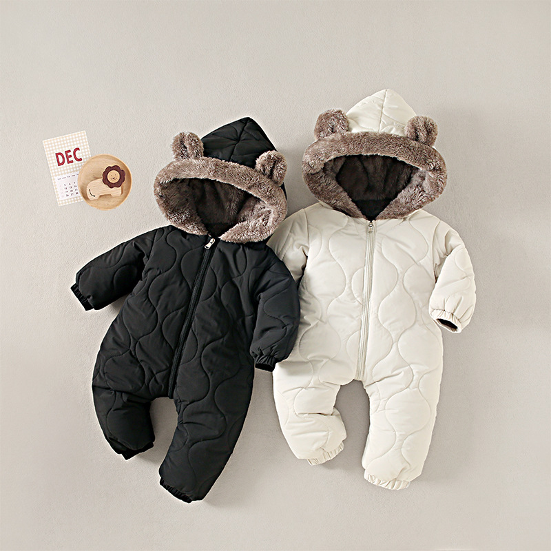 Foreign trade children's clothing newborn baby children plumage cotton dress earrings jacket cardigan uniforms cartoon crawling clothing