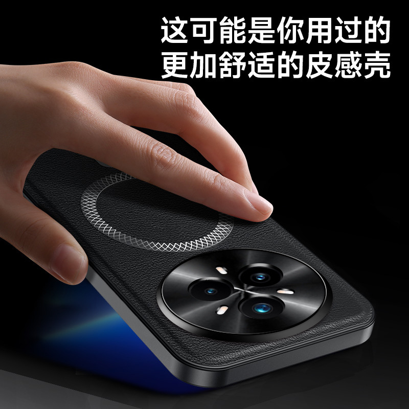 Magnetic case compatible with OPPO Realme 14, Realme 13 (men’s business style), and Realme 13 Pro protective cover.