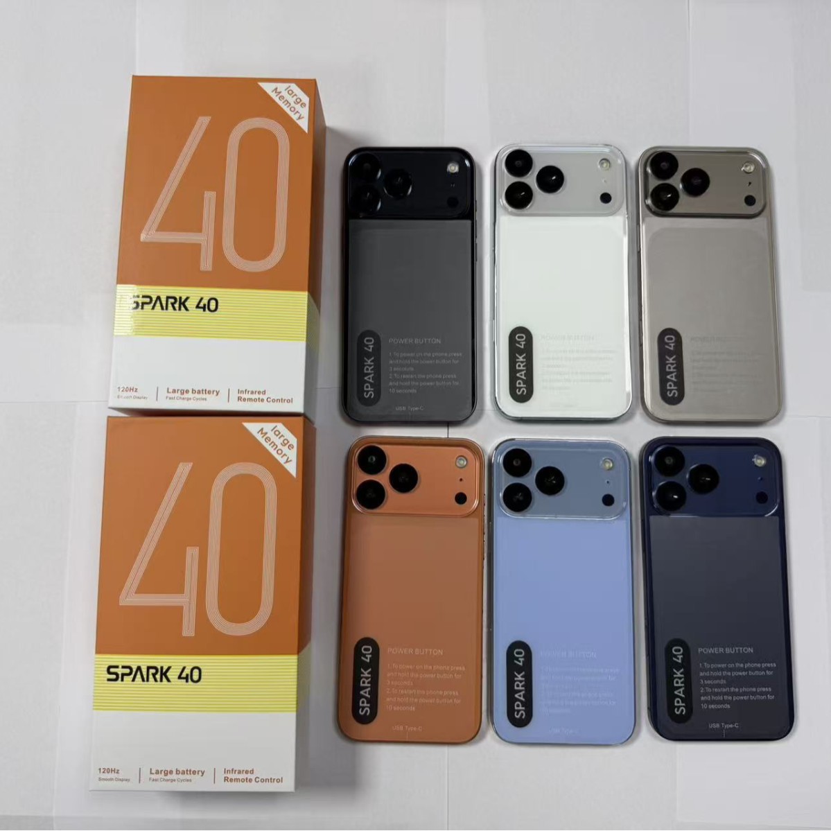SPARK 40 is a cross-border e-commerce smartphone with 16+1TB