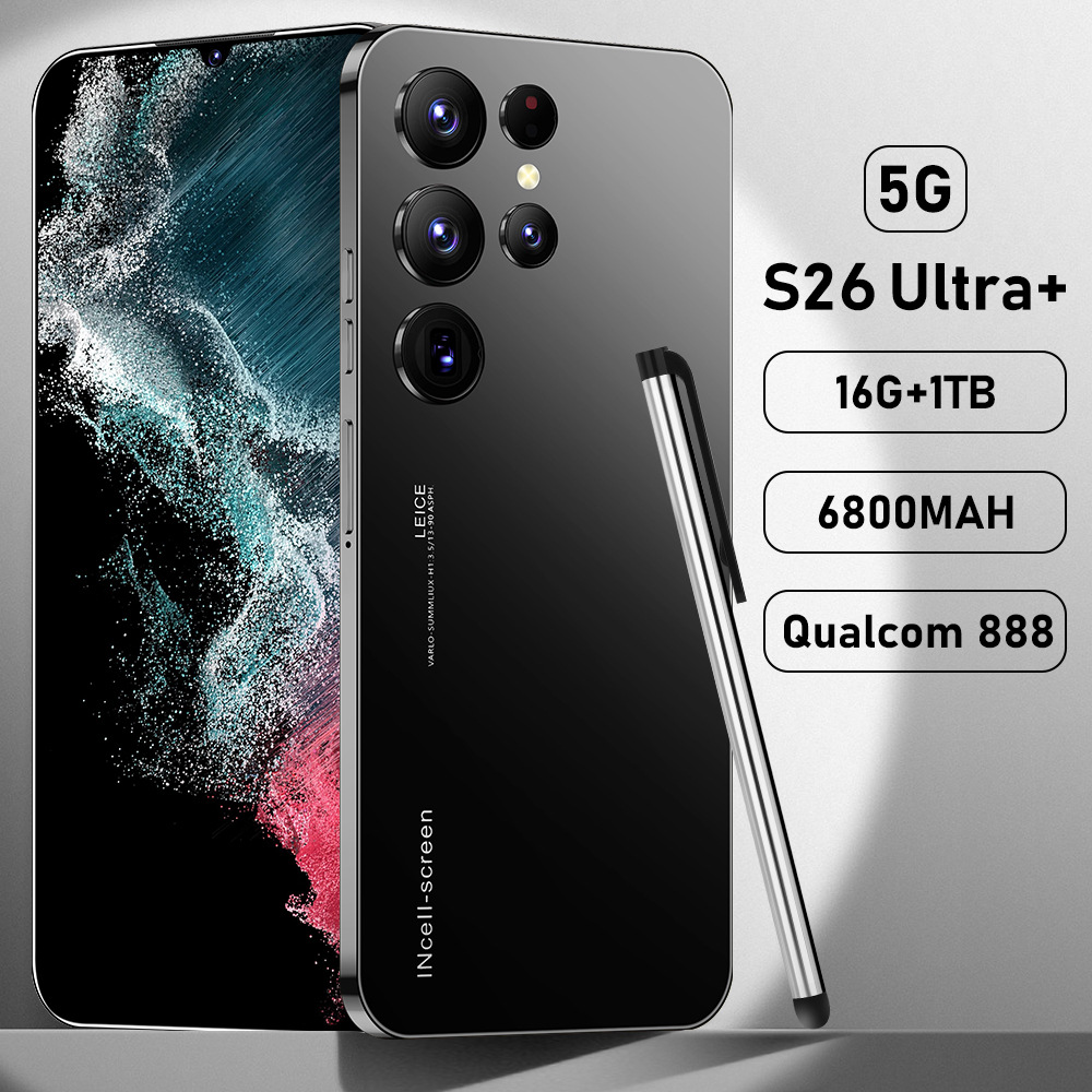 Best-selling overseas: S26 Ultra smart 5G phone, 7.0-inch perforated full-screen display, 16+1TB—wholesale direct from the source.