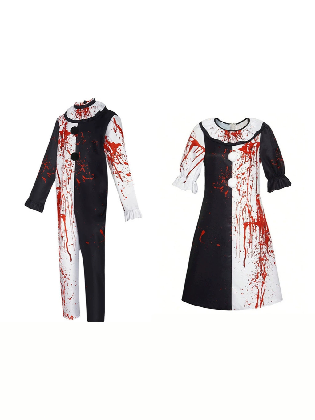 Halloween soul-crushing clowns with bloody costumes horror role-playing weird cross-border stage cosplay costumes