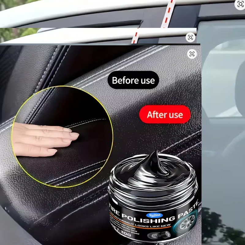 Black Plastic and Leather RestorerAuto Interior Repair Paste