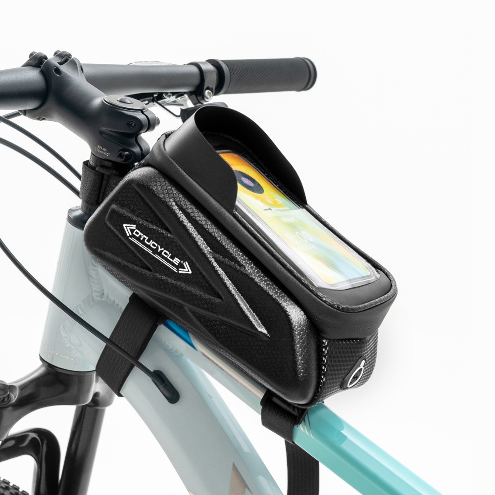 Bicycle luggage upper tube luggage front beam luggage waterproof mountain vehicle head luggage mobile phone luggage suspended luggage saddlebags cycling equipment