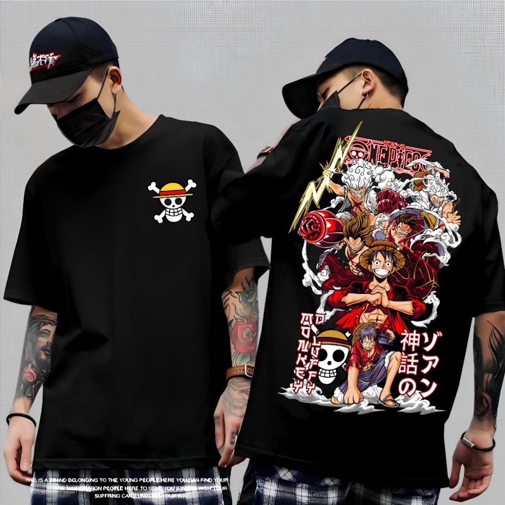 Japanese animated T-Shirt Cotton Road Trip T-Shirt Breathable Cotton T-Shirt Summer Uniform Role Playing T-Shirt