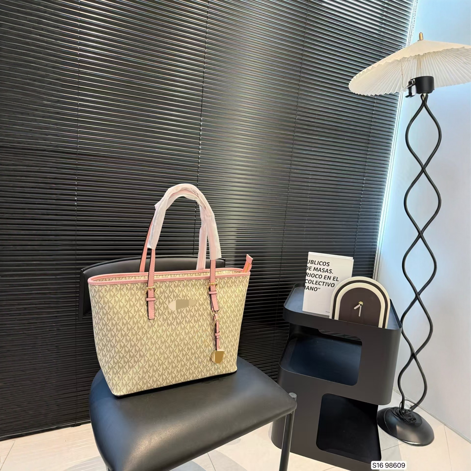 MK shopping bag for women, 2024 new genuine leather women’s bag, large capacity, shoulder strap, high-end commuter cowhide tote bag