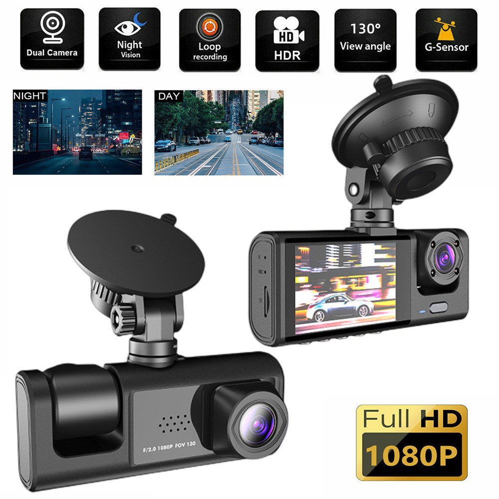 3-camera vehicle recorder high-definition reversing image 3-camera recorder mobile phone connected vehicle recorder