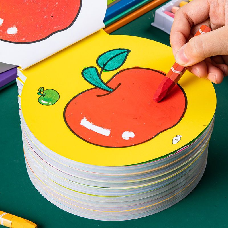 Children’s Drawing and Coloring Book, 2–3–5 Years Old, Toddler Graffiti Album, Coloring Picture Book, Kindergarten Learning Through Pictures