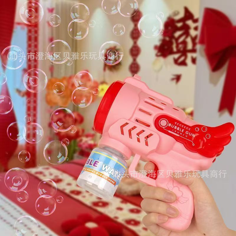 Viral angel wedding bubble machine: electric, fully automatic, handheld bubble gun—creates a dreamy atmosphere perfect for photos and wedding celebrations