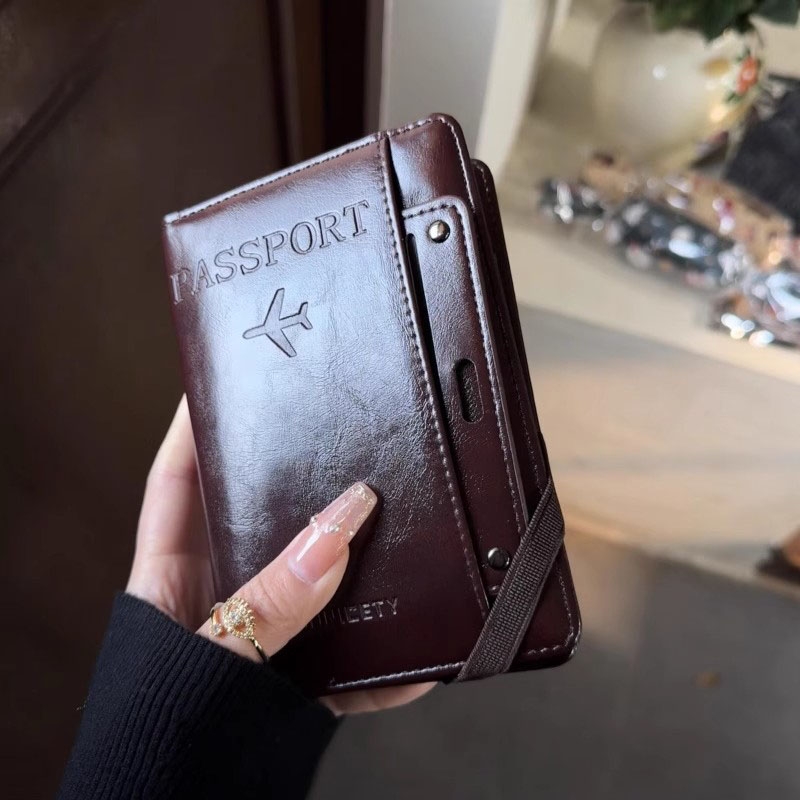 New multi-purpose card holder for traveling abroad, passports for men and women, airline tickets and travel documents