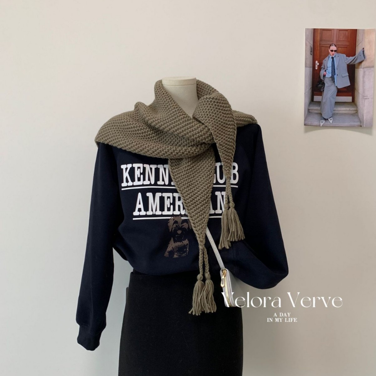 2025 Artistic Knitted Tassel Triangle Scarf Shawl for Women Spring/Summer Fashionable All-Match Trendy Small Bolero with a High-End Look for Outerwear