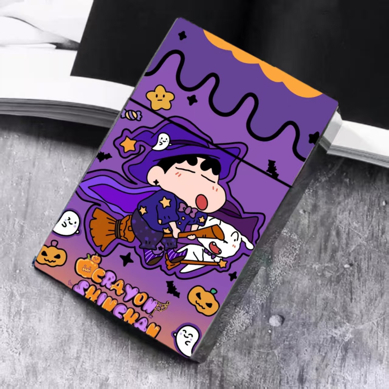 Cartoon comics creative 20 thick cigarette boxes card collector box press automatic cigarette boxes easy to carry