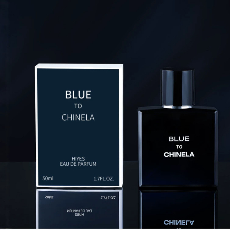 Blue Man's perfume leaves a fragrance and charm in the man's mouth.