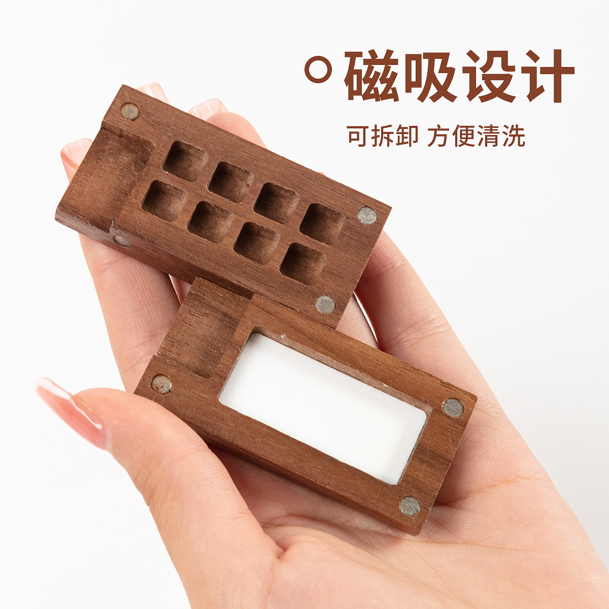 Paint Box for Art Students, with Palette, Dedicated Watercolor Divided Storage Box, Portable Travel Sketching Paint Organizer