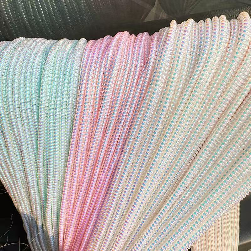 1.4m/1.6m mobile phone data cable protector, protective sleeve, coiled spring cord, wholesale data cable protective cover