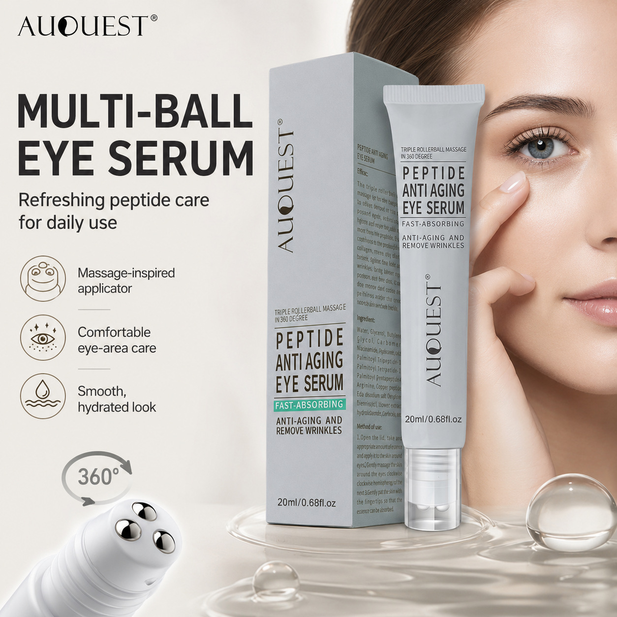 AUQUEST eye cream cross-border collagen eye cream massage stick eye shadow eye cream