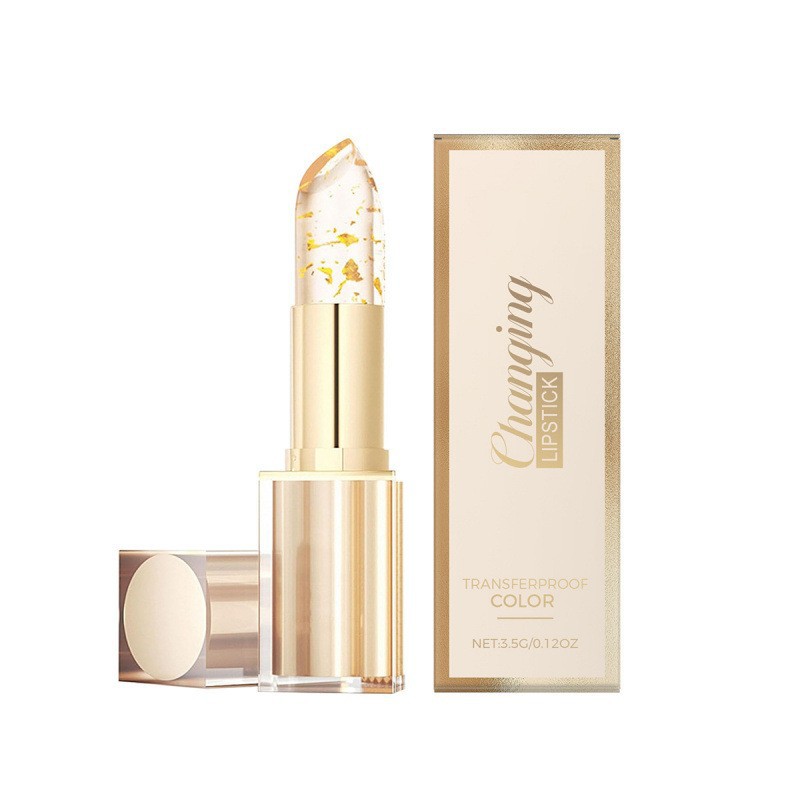Platinum glitter with transparent lip balm carotenoids vitamin E discolored lipstick without loss of color without staining cup