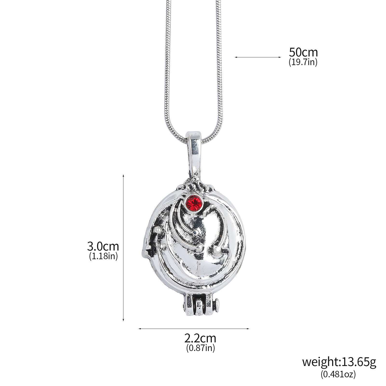 Cross-border bestseller: vintage metal openable necklace, same style as the Vampire Diaries; vervain COS necklace pendant