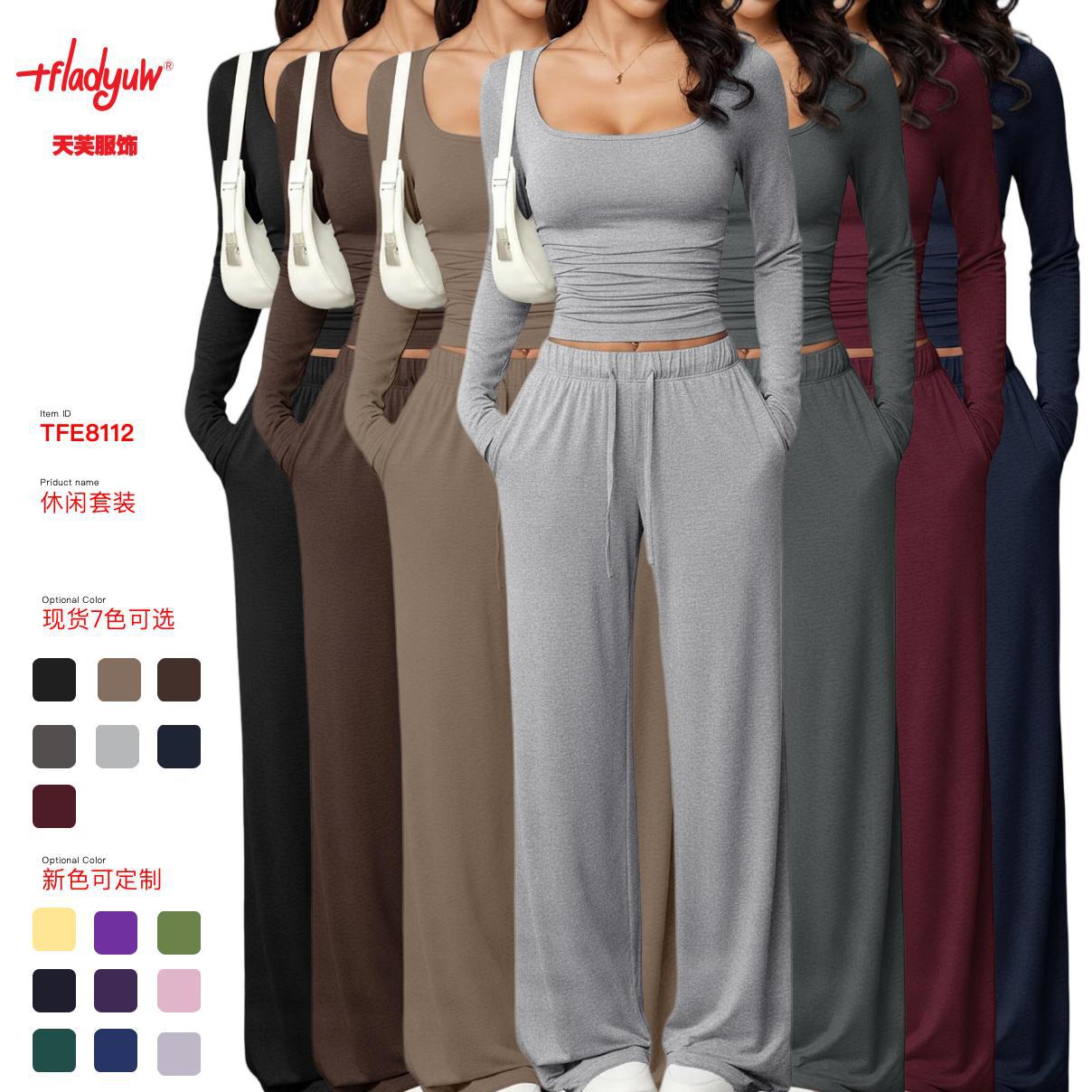 Cross-border Amazon Autumn new casual bench suits party leader shorts top dress Eurasian and American women's sportswear