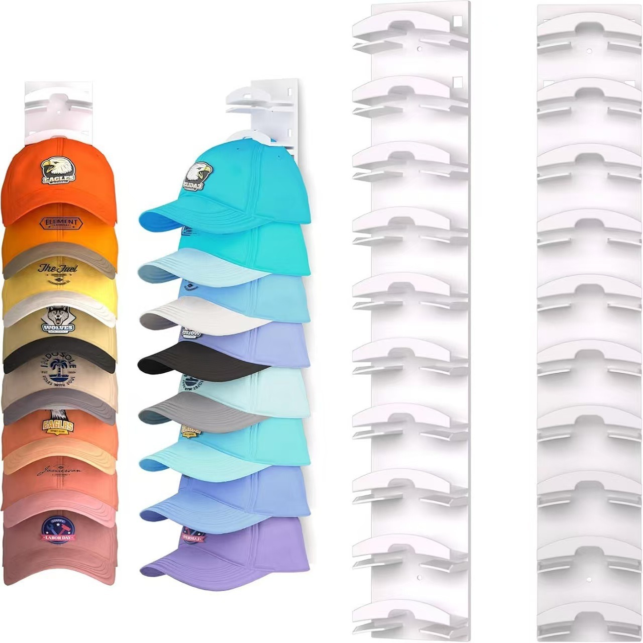 Cross-border new product: Hat rack and baseball cap organizer, wall-mounted hat storage holder