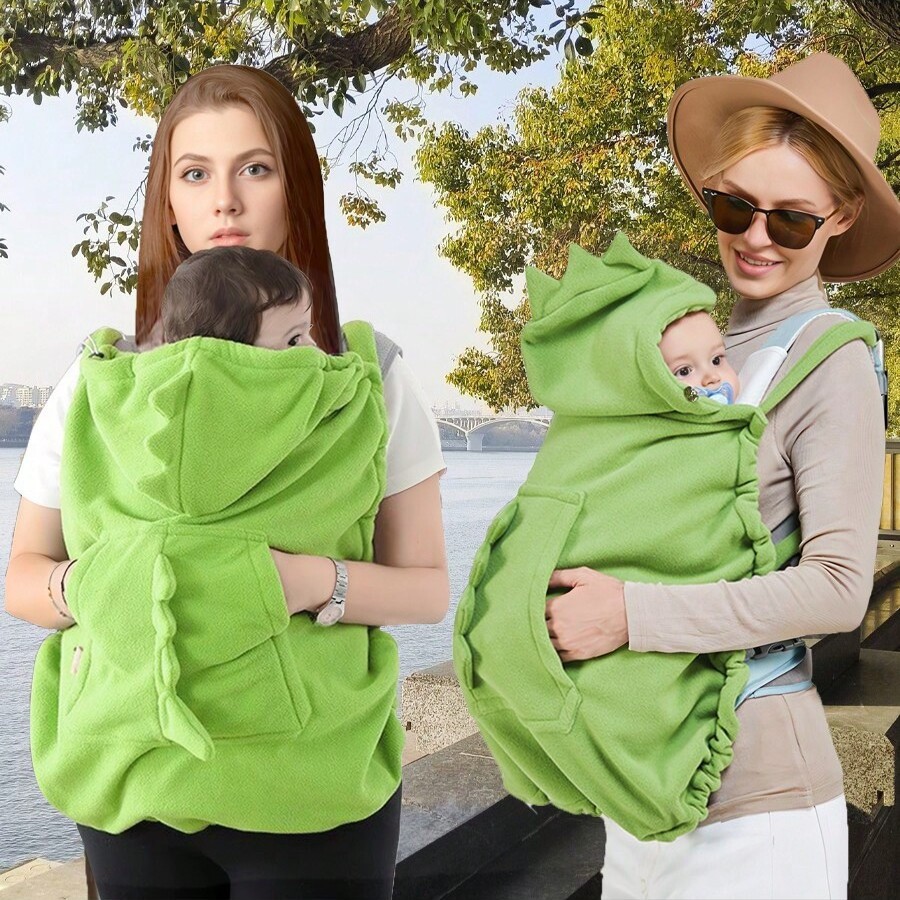 Factory-direct baby carrier waist stool cape, front‑carry style cloak, warm autumn/winter stroller blanket for babies
