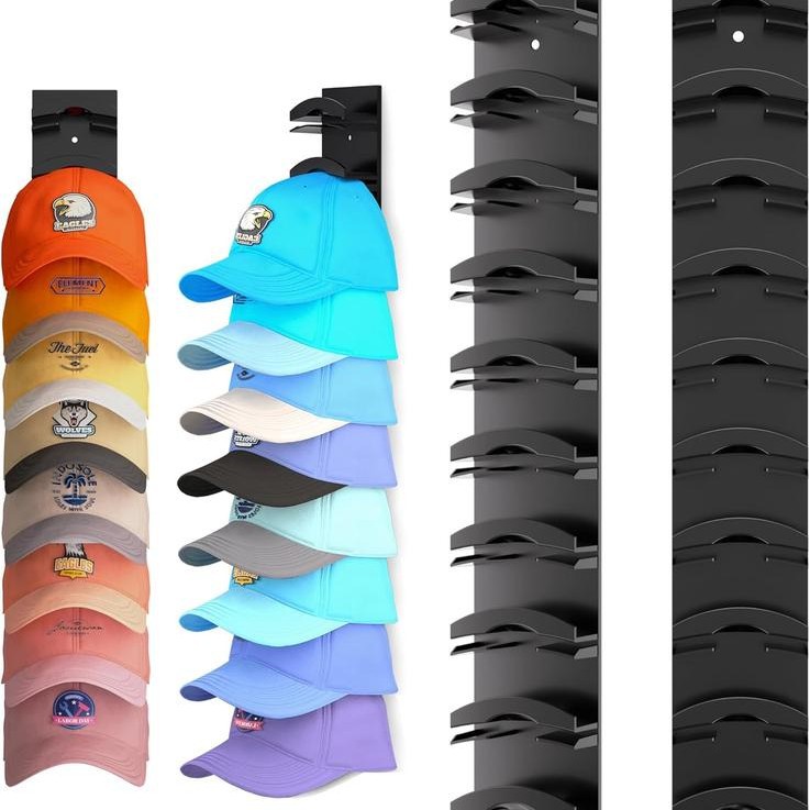 Cross-border new hat product: baseball cap storage rack, Hat Organizer for Caps, wall-mounted hat storage rack
