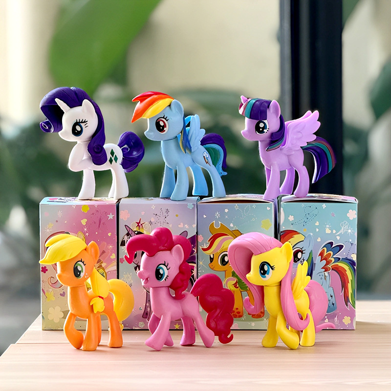 Internet-famous little flying horse unicorn—children’s day birthday gift, My Little Pony decorative figurine, zodiac mascot for the Year of the Horse