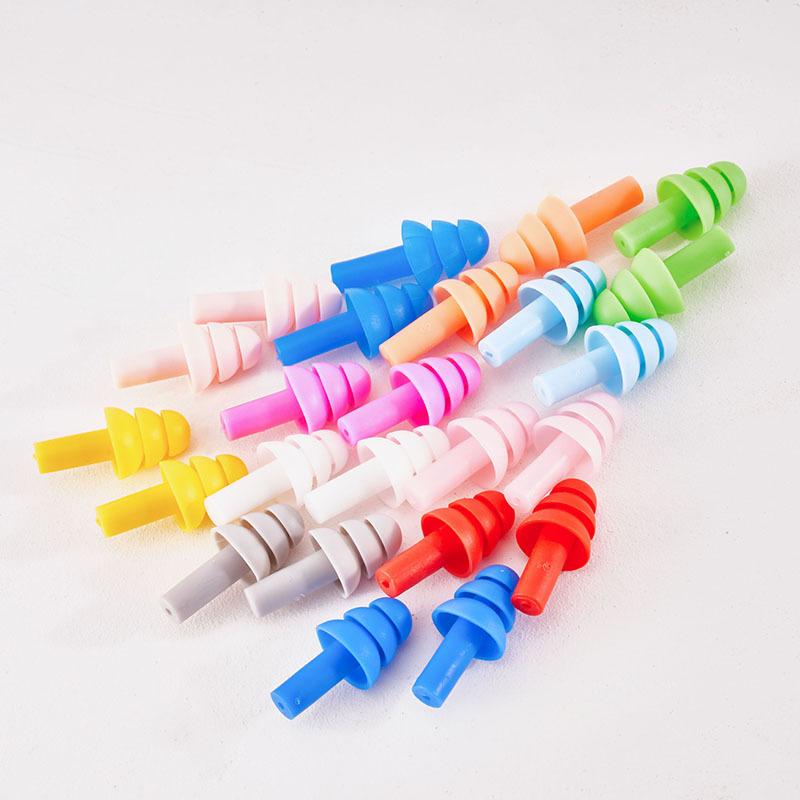 Manufacturer swimming earplugs wash head waterproof rubber earplugs adults children noise reduction waterproof earplugs soundproof